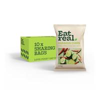 Eat Real Hummus Crisps Chilli Lime and Sea Salt 10 X 110g, Chip Snacks