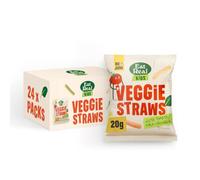 Eat Real, Kids Veggie Straws Multibox, 24 x 20g, Tomato, Spinach and Kale, Healthy Gluten-Free Snack Option, Perfect Addition to All Lunchboxes & After School Snack