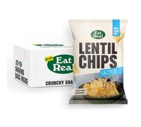 Eat Real, Lentil Chips, Salted, 10 x 95g, Gluten-Free Crisps Multipack, Vegan-Friendly, Healthy Snacks, 30% Less Fat