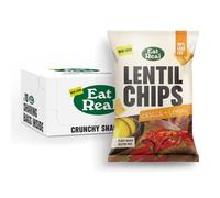 Eat Real, Lentil Crisps, Chilli & Lemon, 10 X 95g, Gluten-Free Crisps Multipack, Vegan-Friendly, Healthy Snacks, 30% Less Fat, Chip Snacks