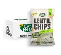 Eat Real, Lentil Crisps, Creamy Dill, 10 X 95g, Gluten-free Crisps Multipack, Vegan-Friendly, Healthy Snacks, 30% Less Fat, Chip Snacks
