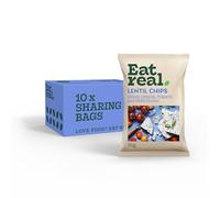Eat Real Lentil Crisps Gr heese Tomato & Herb 10 X 95g, Chip Snacks