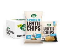 Eat Real, Lentil Crisps, Salted, 4 x 5 x 18g, Gluten-Free Crisps Multipack, Vegan-Friendly, Healthy Snacks, 30% Less Fat, Chip Snacks