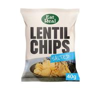 Eat Real Lentil Sea Salted Chips 40g (Pack of 18)