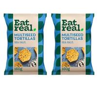 Eat real Multiseed Tortillas with Sea Salt, 160g - Pack of 2