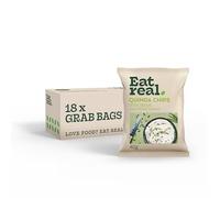 Eat Real, Quinoa Chips, Sour Cream & Chive, 18 x 40g, Gluten-Free Crisps Multipack, Vegan-Friendly, Healthy Plant-Based Snacks