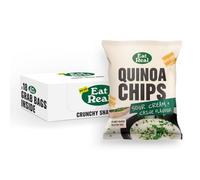 Eat Real, Quinoa Crisps, Sour Cream & Chive, 18 x 40g, Gluten-Free Crisps Multipack, Vegan-Friendly, Healthy Plant-Based Snacks, Chip Snacks