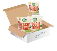 Eat Real Veggie Straws - Kale, Tomato & Spinach, Gluten-Free, Kosher, Vegan, 20g Pack (3)