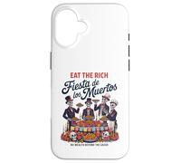 Eat Rich Day of the Dead - Anti-Greed Social Justice Case for iPhone 16
