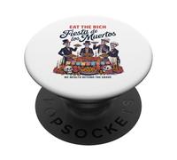 Eat Rich Day of the Dead - Anti-Greed Social Justice PopSockets Adhesive PopGrip