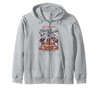 Eat Rich Day of the Dead - Anti-Greed Social Justice Zip Hoodie