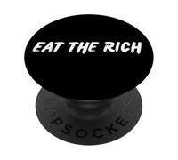 Eat Rich Protest Raised Fist PopSockets Adhesive PopGrip