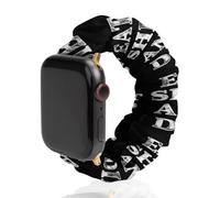 Eat Shit And Die Universal Scrunchie Watch Band Compatible with IWatch Series 11 10 9 8 7 Strap