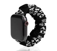Eat Shit And Die Universal Scrunchie Watch Band Compatible with IWatch Series 11 10 9 8 7 Strap