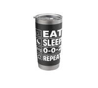 Eat Sleep 0-0-2 Repeat The Score that Starts It All Stainless Steel Insulated Tumbler