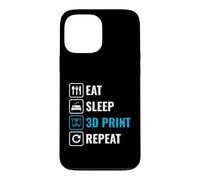 Eat Sleep 3D Print Repeat Funny 3D Printing Maker Design Case for iPhone 13 Pro Max