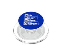 Eat Sleep Anime Repeat Otaku PopSockets PopGrip for MagSafe