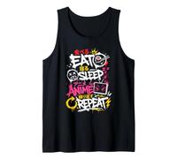 Eat Sleep Anime Repeat Tank Top