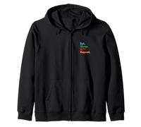 Eat Sleep ATV Repeat for All Terrain Vehicles ATV Lovers Zip Hoodie