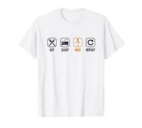 Eat Sleep Bake Repeat Baker Bread Expert Pastry Chef Bakery Value Graphic T-Shirt