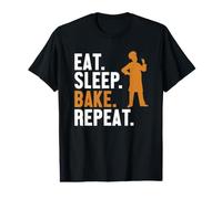 Eat Sleep Bake Repeat Bread Expert Pastry Chef Baker Bakery Value Graphic T-Shirt