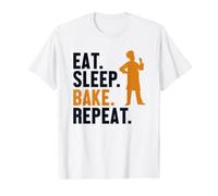 Eat Sleep Bake Repeat Bread Expert Pastry Chef Baker Bakery Value Graphic T-Shirt