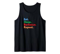 Eat Sleep Barbecue Repeat for Barbecue Grill Chefs & Lovers Tank Top