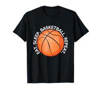 EAT. Sleep. Basketball. Repeat. Baseball Player T-Shirt