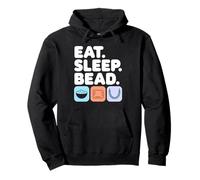 Eat Sleep Bead Jewelry Making Beading Crafting DIY Beader Pullover Hoodie