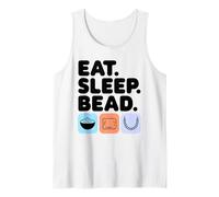 Eat Sleep Bead Jewelry Making Beading Crafting DIY Beader Tank Top