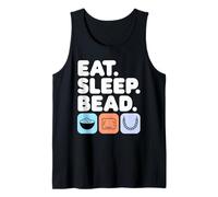 Eat Sleep Bead Jewelry Making Beading Crafting DIY Beader Tank Top