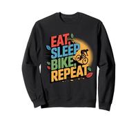 Eat Sleep Bike Repeat Cycling Road Mountain Ride Sweatshirt