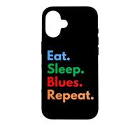Eat Sleep Blues Repeat for Blues Music Lovers Case for iPhone 16
