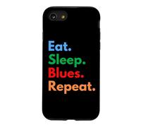 Eat Sleep Blues Repeat for Blues Music Lovers Case for iPhone SE (2020) / 7/8