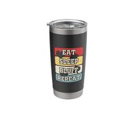 Eat Sleep Bluff Repeat Stainless Steel Insulated Tumbler