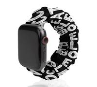 Eat Sleep Bocce Ball Scrunchie Watch Band Strap Wristbands Compatible with IWatch 42mm/44mm