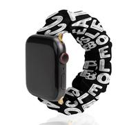Eat Sleep Bocce Ball Scrunchie Watch Band Strap Wristbands Compatible with IWatch 42mm/44mm