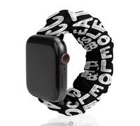 Eat Sleep Bocce Ball Scrunchie Watch Band Strap Wristbands Compatible with IWatch 42mm/44mm