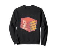 Eat Sleep Books Repeat - Funny Reading Bookworm Book Lover Sweatshirt