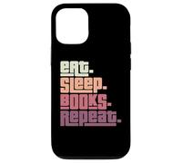 Eat Sleep Books Repeat Reader Bookworm Reading Lover Case for iPhone 12/12 Pro