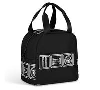 Eat Sleep Boosts Portable Insulated Lunch Bag Adults Picnic Tote Cool Bag Travel Work