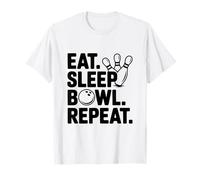 Eat Sleep Bowl Repeat Funny Bowling Lover T-Shirt