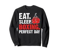 Eat Sleep Boxing Perfect Day Vintage Fighting Sport Sweatshirt