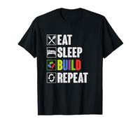 Eat Sleep Build Repeat - Master Builder Block Gift T-Shirt