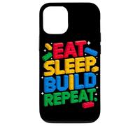 EAT SLEEP BUILD REPEAT Master Builder Building Bricks Blocks Case for iPhone 12/12 Pro