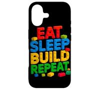 EAT SLEEP BUILD REPEAT Master Builder Building Bricks Blocks Case for iPhone 17