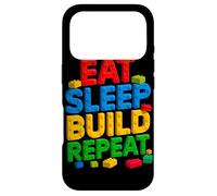 EAT SLEEP BUILD REPEAT Master Builder Building Bricks Blocks Case for iPhone 17 Pro