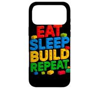 EAT SLEEP BUILD REPEAT Master Builder Building Bricks Blocks Case for iPhone 17 Pro Max