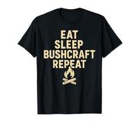 Eat Sleep Bushcraft Repeat Prepper Bushcrafting Survival T-Shirt