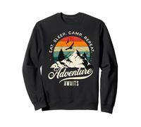 Eat Sleep Camp Repeat Adventure Awaits Camping Wilderness Sweatshirt